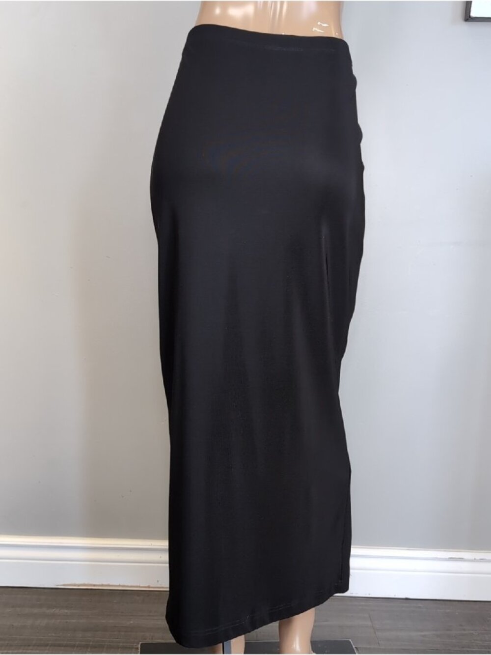 Miss California Black Maxi Skirt Vintage Womens Plus Size 1XL Tube Made in USA - Picture 5 of 10